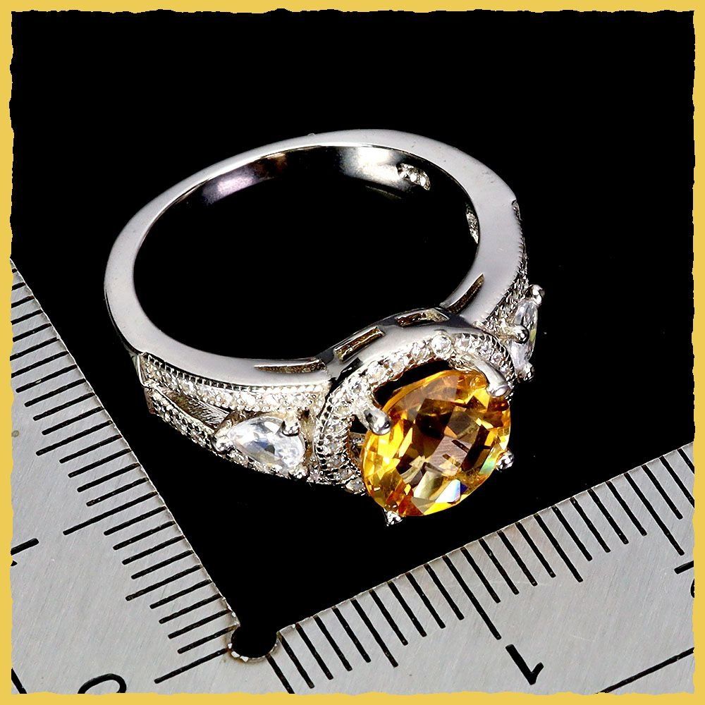 Anelli: ♛ Citrin 925 Silberring – Nuovo e nell'imballaggio originale da Oberglatt ZH venduto da Hot-Spot 2