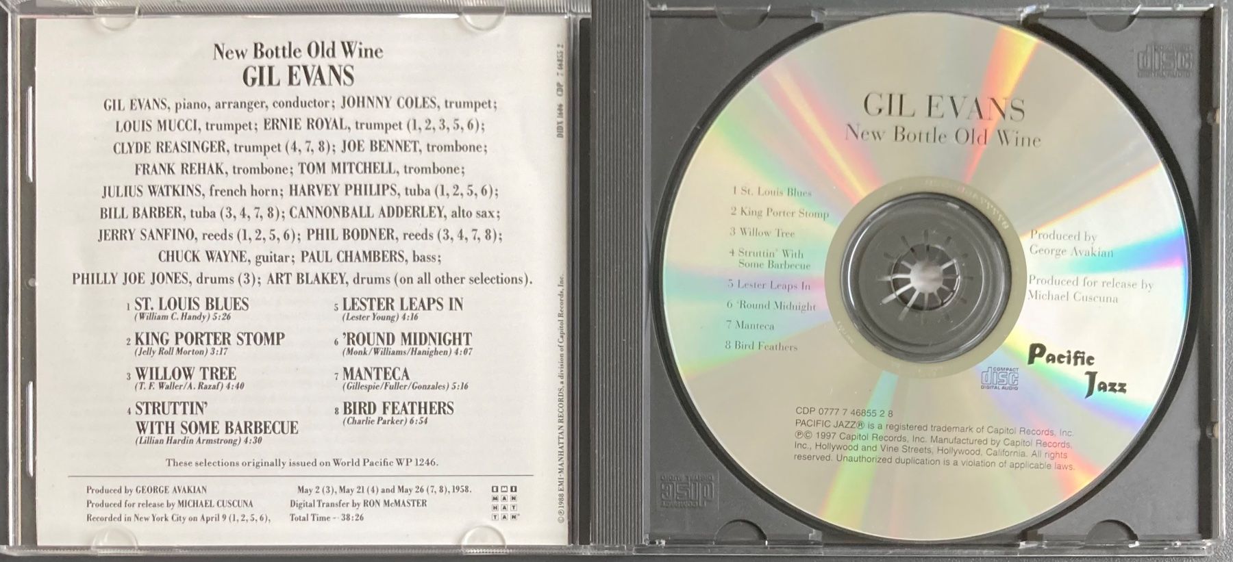 CD: GIL EVANS - NEW BOTTLE OLD WINE – Usato da Poliez-Pittet venduto da Newtown-Records 2