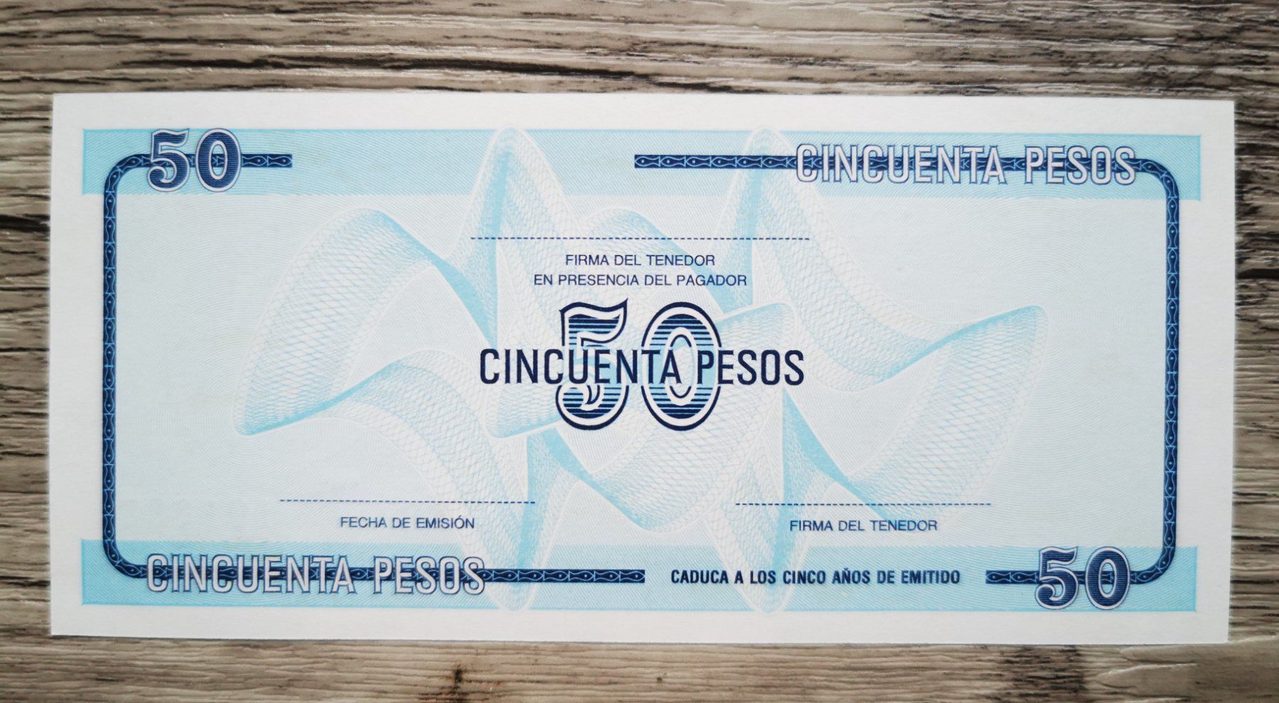 Banconote: Cuba 50 pesos 1985 1985 aUNC – Usato da Cousset venduto da Patricio77 1