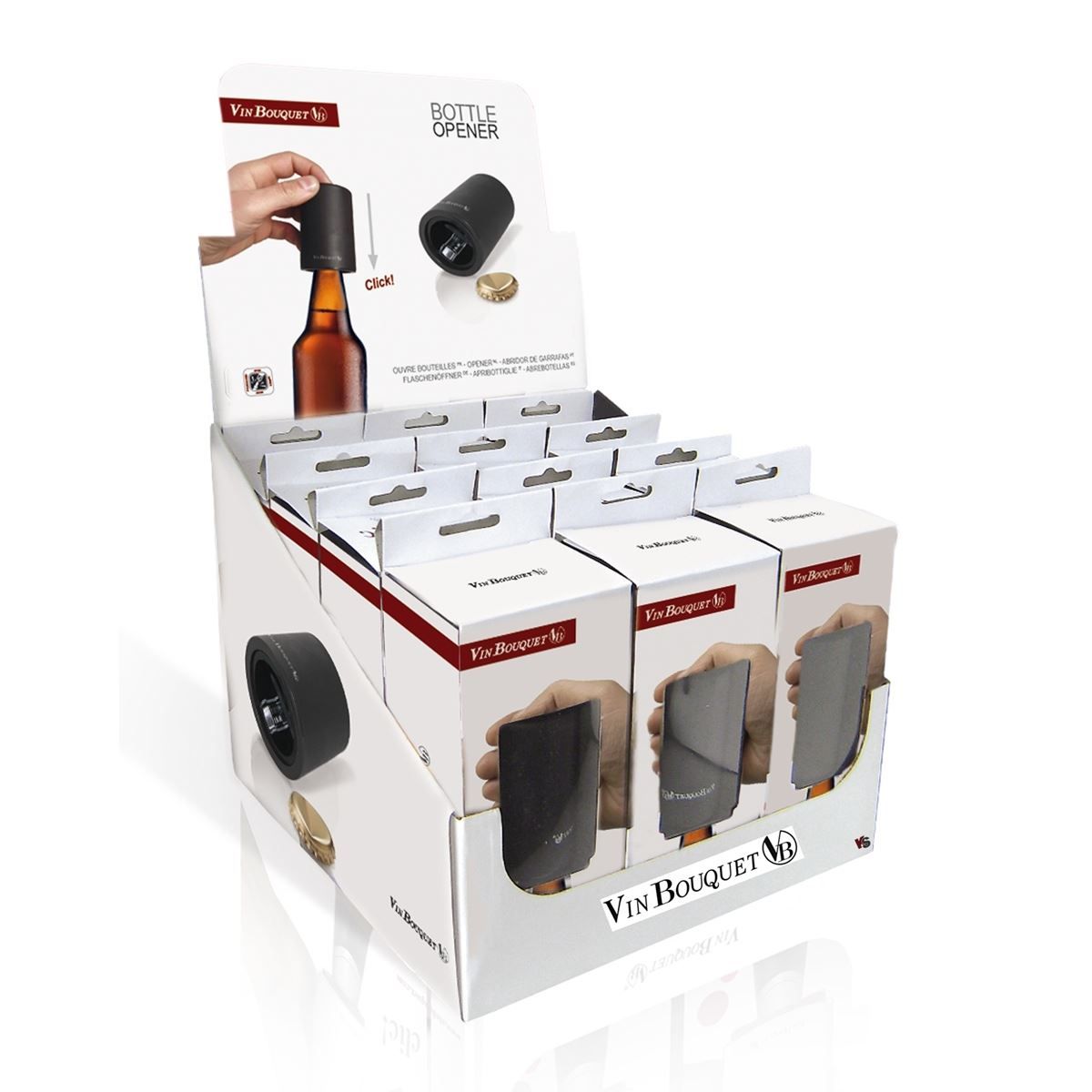 Apribottiglie & Tappi per chiusura: VinBouquet Kapsel- Flaschenöffner CLIC – Nuovo e nell'imballaggio originale da Wettingen venduto da kochshop 4