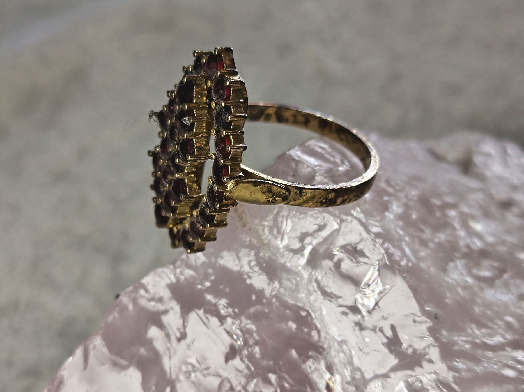 Anelli: Granatring Silber 800 – Usato da Istighofen venduto da Ringparadies 1