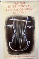 Hans ERNI Original-Plakat Musik Festival Luzern 1963