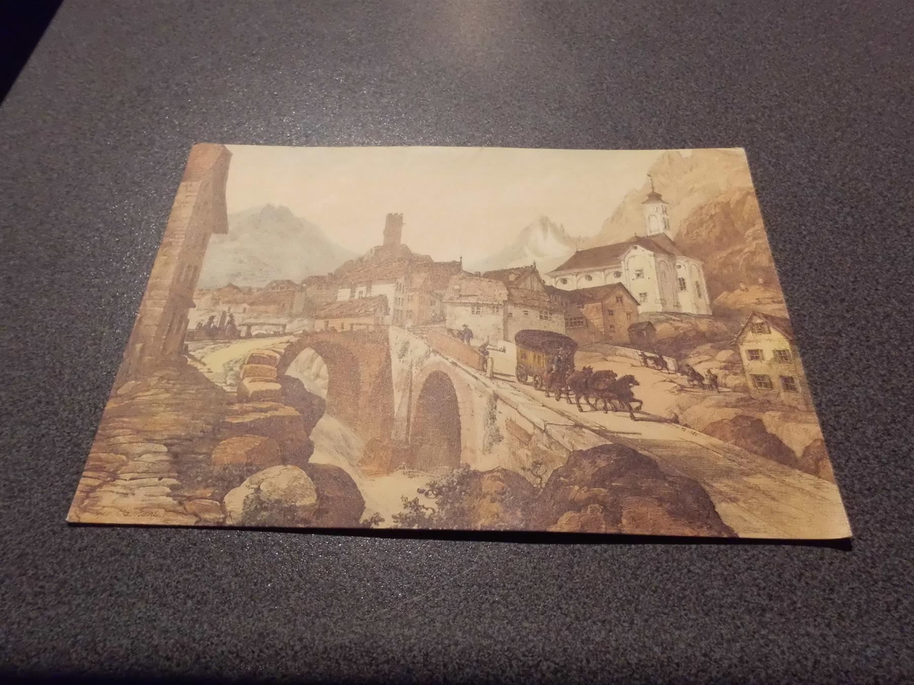Tutti i francobolli: Briefmarken Hospenthal mit Gotthardpost – Usato da Zürich venduto da abraxas1291