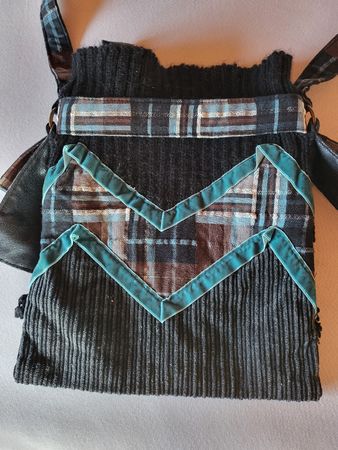 hübsche Tasche gemischt Samt, Stoffe, gestrickt