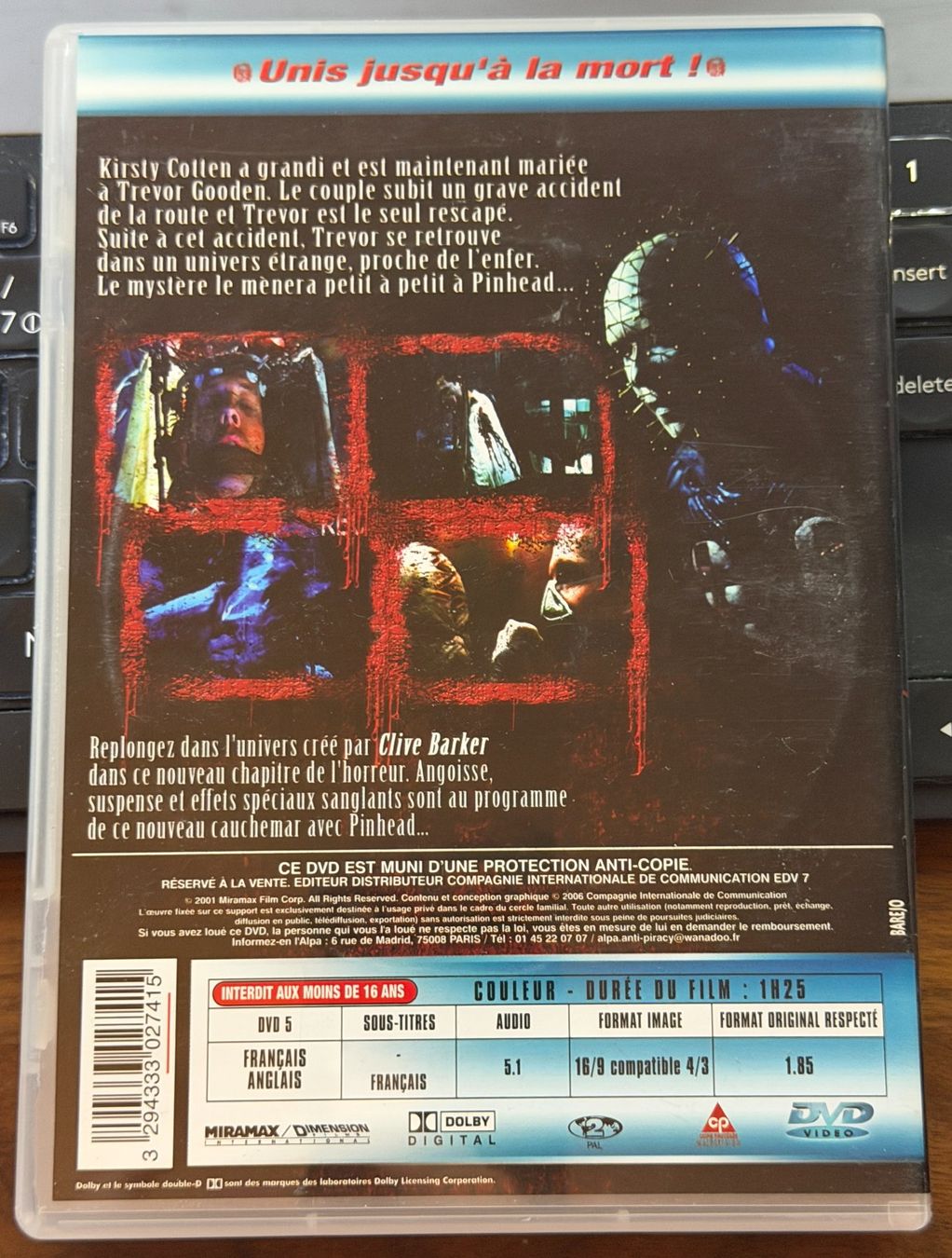 Tous les DVDs: Hellraiser VI - Hellseeker (2002) - DVD – D'occasion à Semsales par __Florian__ 2