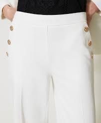 Hosen: Pantalon blanc élégant, taille S,  mode Esxclusive – Neu (gemäss Beschreibung) aus Avry-sur-Matran von Anarda 7