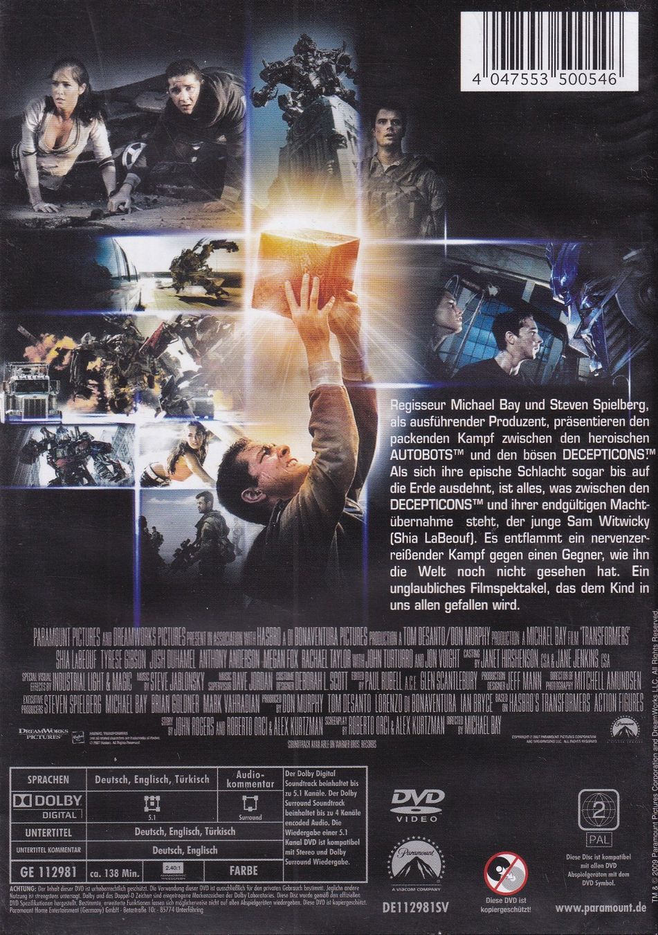 Tutti i DVDs: DVD ab Fr. 1.--, Transformers – Usato da Lausen venduto da Mondeo10628 1