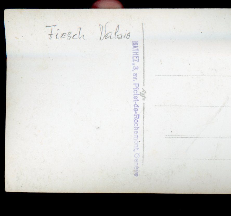 Cartoline postali: Fiesch   VS   -   Dorfpartie – Usato da Brig venduto da Valcards54 1