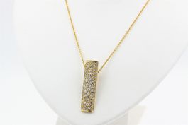 0.7ct Brillant Anhänger 18K Gelbgold *S3320