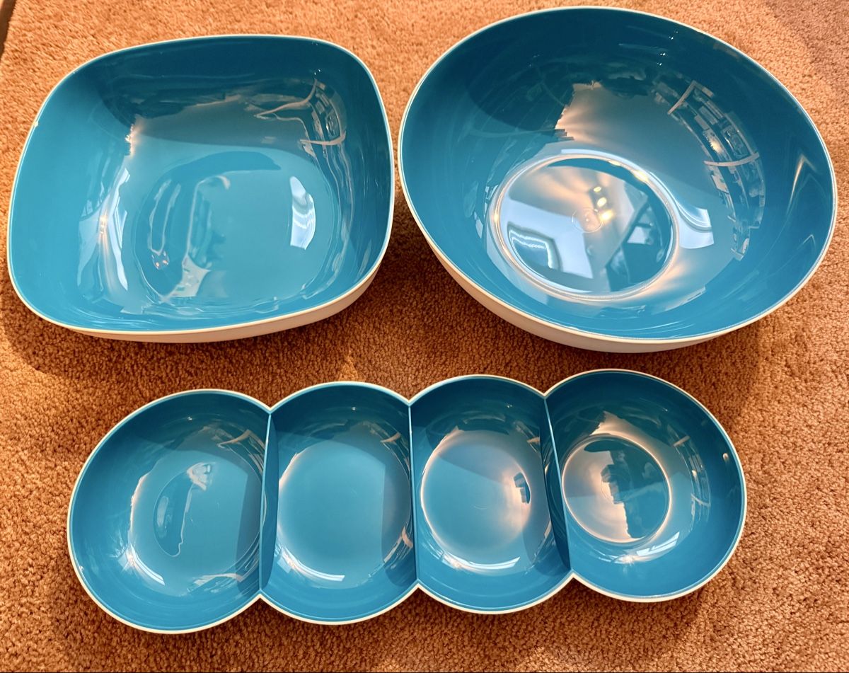 Ciotole: Tupperware dreiteiliges Schüssel-Set – Nuovo e nell'imballaggio originale da Worben venduto da Teddy112 1