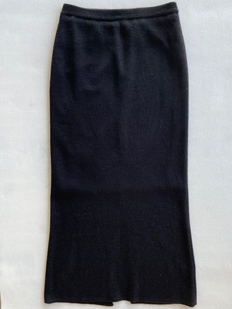 Schwarzer Wollrock, Gr. 34/36