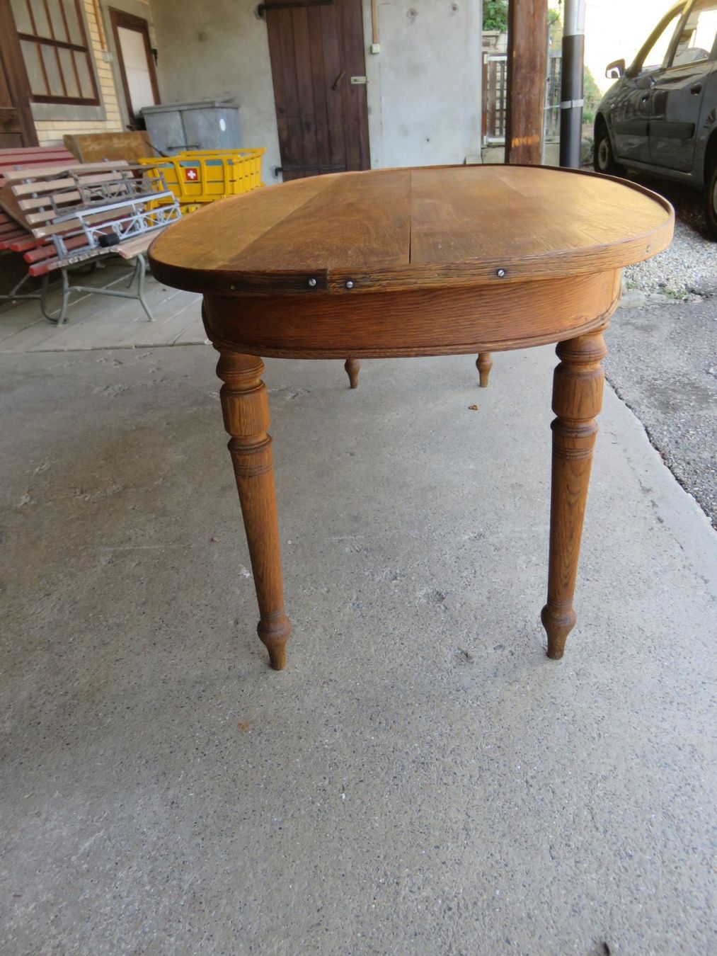 Tables: antiker Eichen-Tisch Dampfschiff Unterwalden 1902 – D'occasion à Ruswil par Mfladibus 6