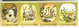 Briefmarken "Märchen". Schweden.