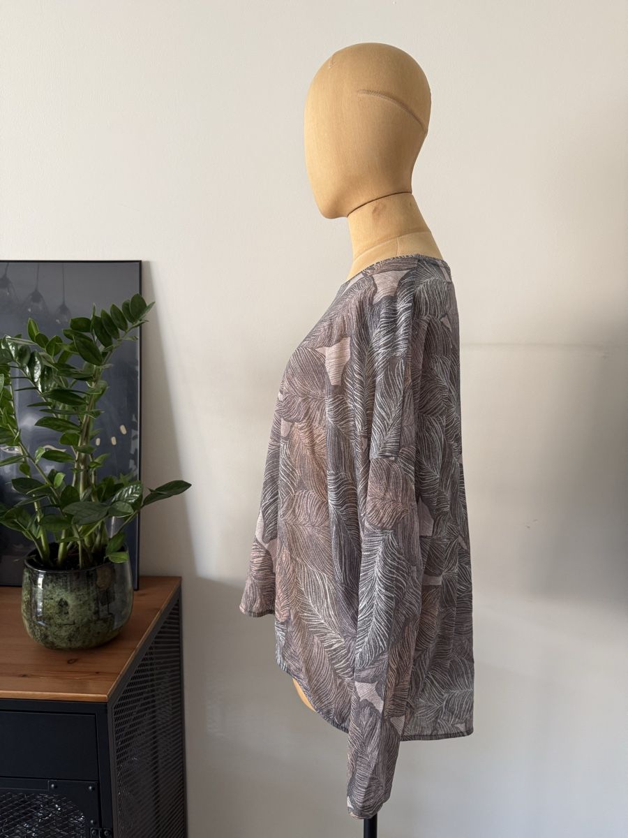 Zara Chemisiers: ZARA Basic Bluse Gr. M | Botanical Print | Oversize – D'occasion à Lugano par rebecca.wardrobe 3