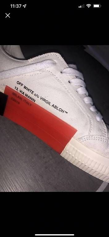 Herrenschuhe: Basket Off White, taille 40 + tongs OFF WHITE – Gebraucht aus Bulle von Preteni 2