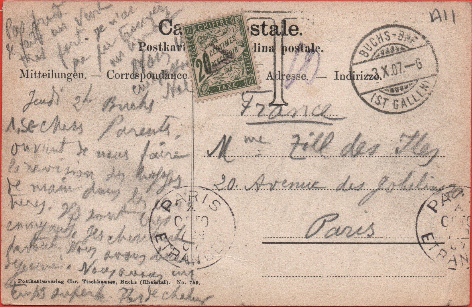 Cartoline postali: BUCHS Das Wuhr – Usato da Jona venduto da philajona 1