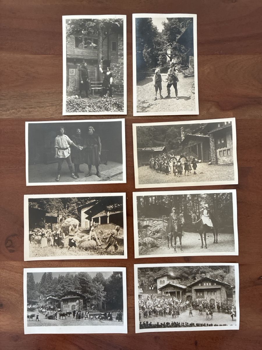 Ansichtskarten: 14 Ansichtskarten Schweiz von den Tellspielen ca 1933 – Gebraucht aus Oftringen von Cla.vD.74