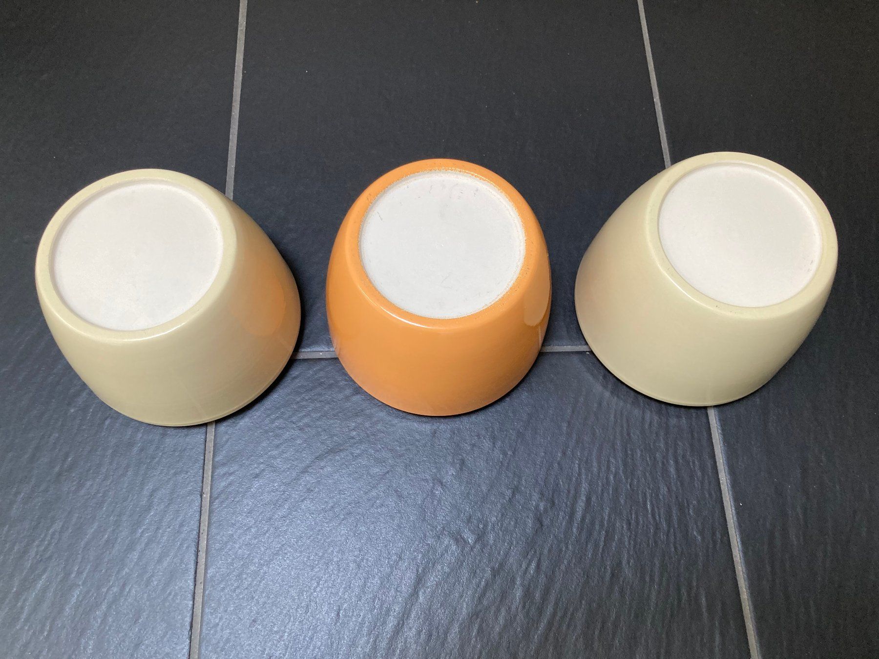 Vasi per fiori: Blumentopf, Übertopf creme/orange 3er Set – Nuovo (secondo la descrizione) da Büsingen venduto da aue_2mh6 3