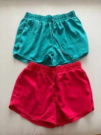 Lot de 2 shorts d'été colorés, taille S