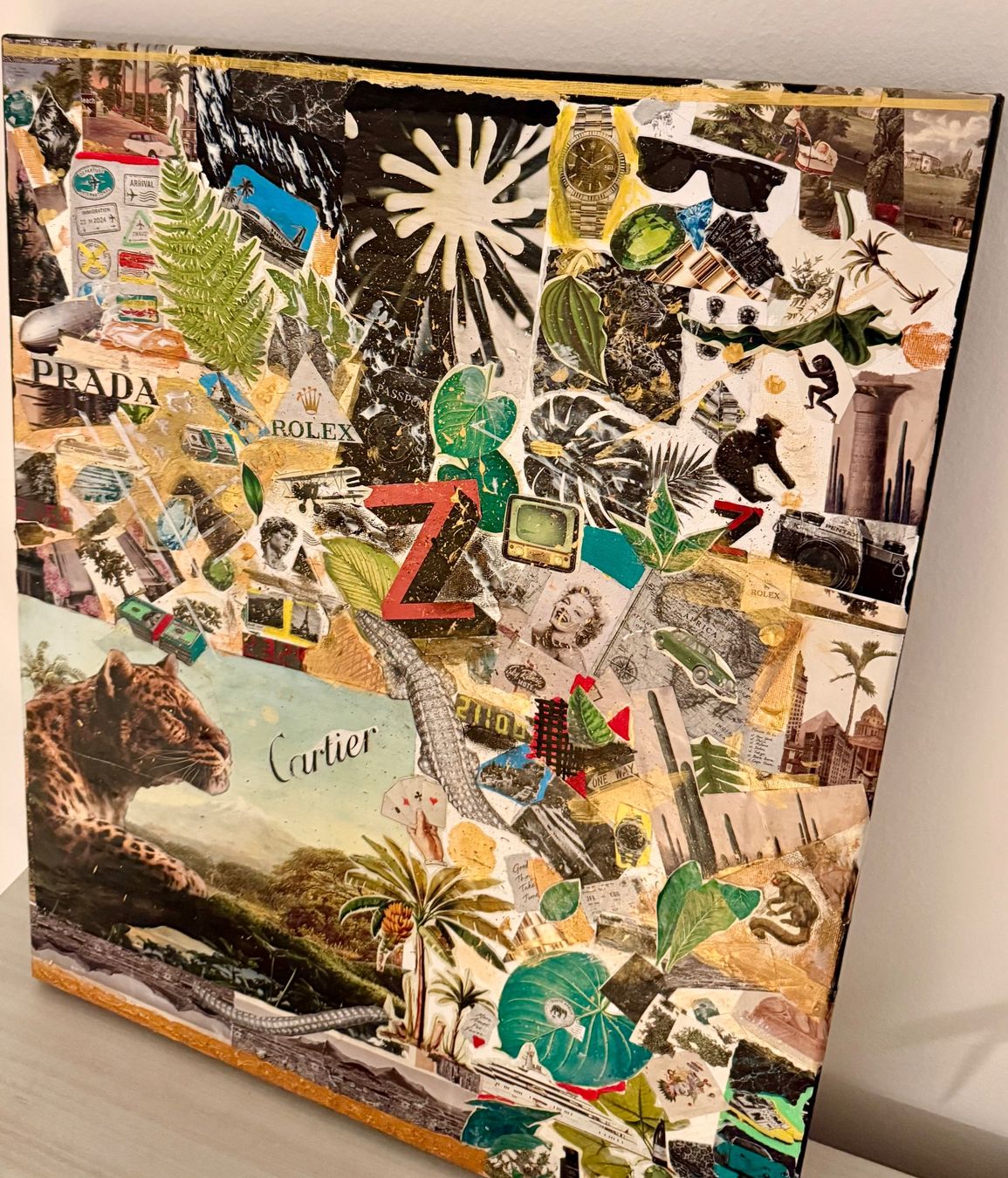 Dipinti: Quadro decoupage and acrylic – Nuovo e nell'imballaggio originale da Massagno venduto da mir_xl6c 1