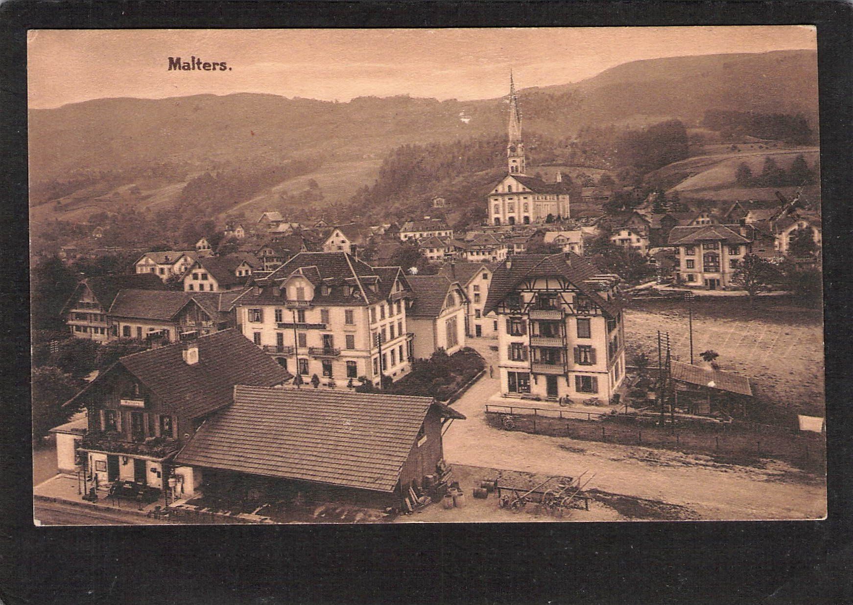 Cartoline postali: #Malters LU , Bahnhof , ca. 1910 – Usato da Reichenburg venduto da Pipo-67