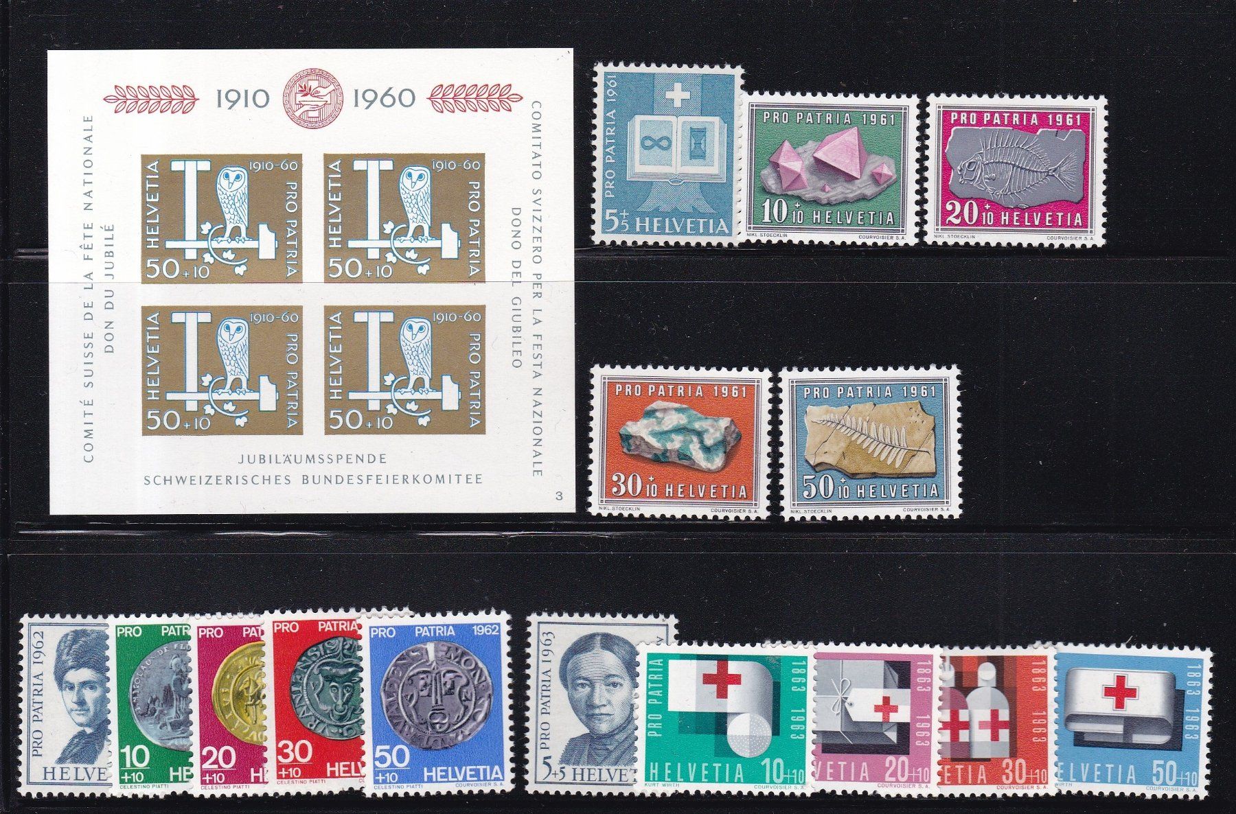 Tutti i francobolli: Pro Patria Briefmarken Lot 1938-1963, postfrisch – Usato da Münchwilen AG venduto da Nesar 5