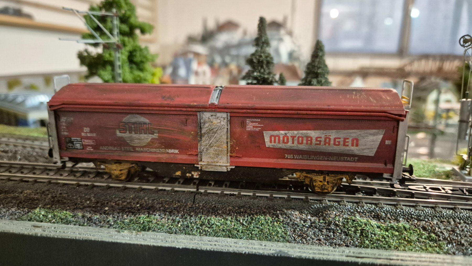 Märklin Modellini di ferrovie: Märklin 48123 Güterwagen Stiel – Usato da Dübendorf venduto da Aki1965