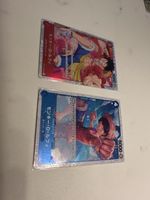 One Piece Sammelkarten Set Monkey D. Luffy rot & blau 