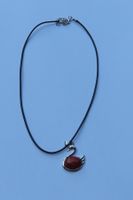 Collier Cygne Jaspe Rouge - Élégance, neuf