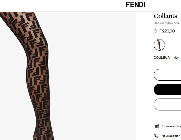Calze & Collant: Fendi Strumpfhosen/ Collants .2 – Usato da Collonges venduto da Auganien 3