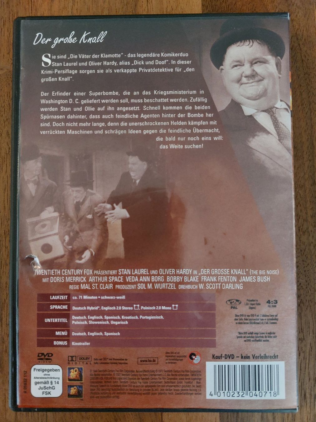 Tous les DVDs: DVD - Laurel & Hardy - Der grosse Knall – D'occasion à Rheinfelden par FilmAuktion 1