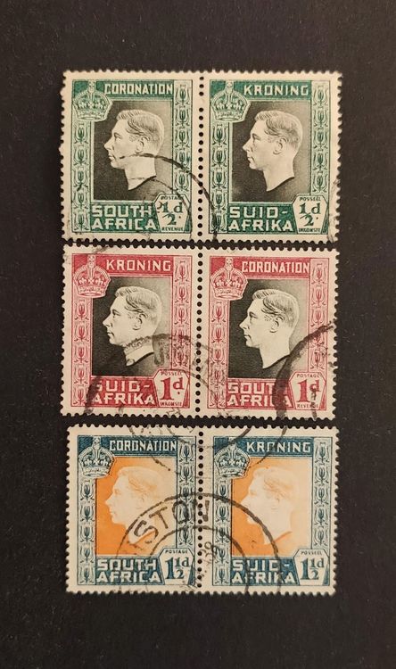Südafrika/South Africa 1937, 3x Paar ⦿ Kaufen auf Ricardo