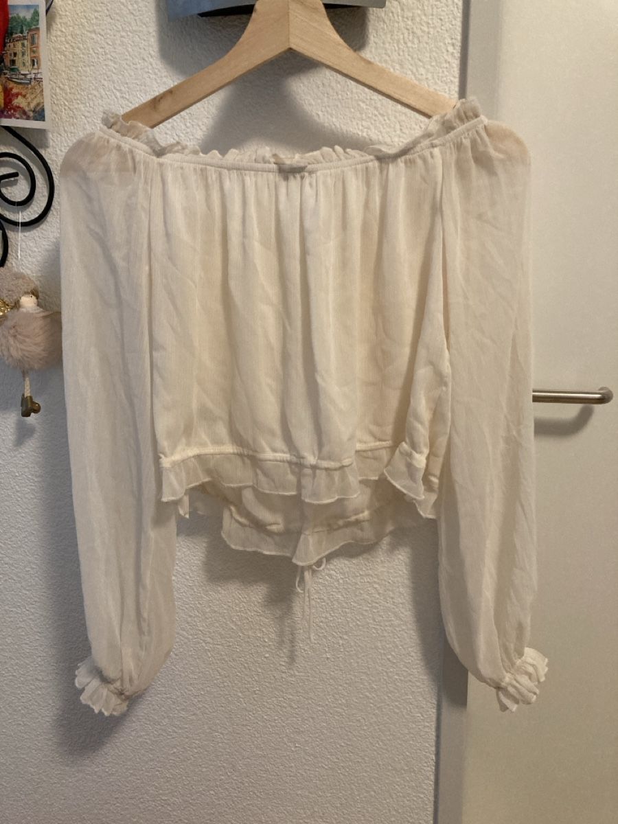 Bershka Camicette: Weiße elegante Bluse – Usato da Urtenen-Schönbühl venduto da alessibas 6