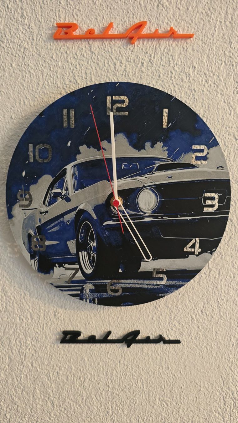 Orologi da terra & Orologi da parete: Ford Mustang Wanduhr US Car Oldtimer – Nuovo (secondo la descrizione) da Winznau venduto da johny_wayne 1