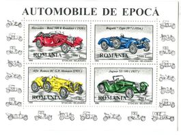 Block "Bugatti, Mercedes-Benz, Alfa Romeo". Rumänien