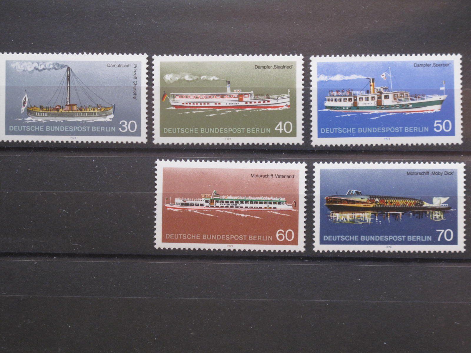 Alle Briefmarken: Berlin 1975 Verkehrsmittel III ** – Gebraucht aus Wil SG von fva01