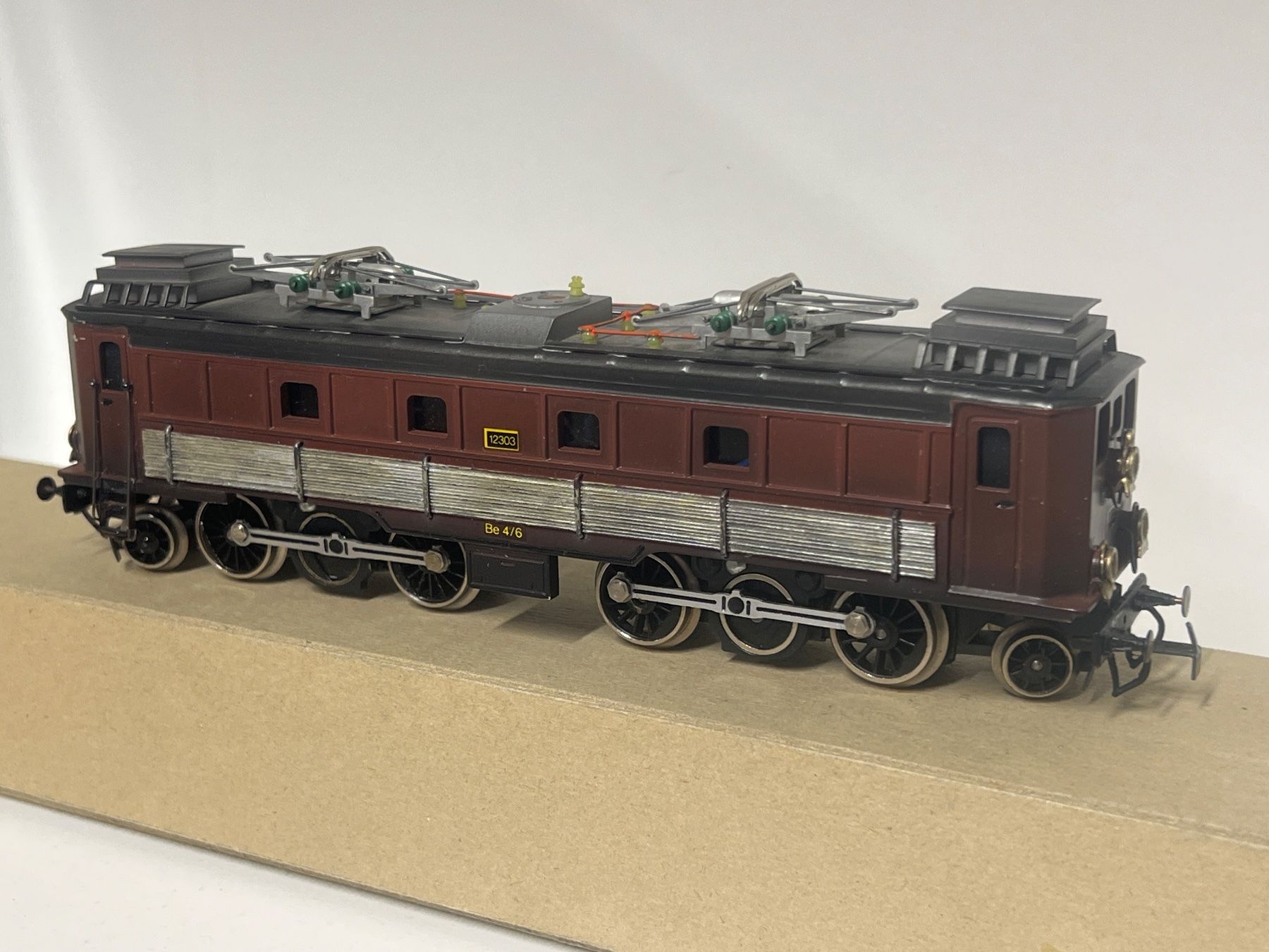 Modellini di ferrovie: Swisstoys Be4/6 braun Messing H0/DC – Usato da Geroldswil venduto da TopTrain54 4