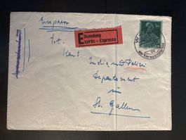 CH 1948 Eil-Brief Historische BIlder 1 Fr. Weggis Werbest.