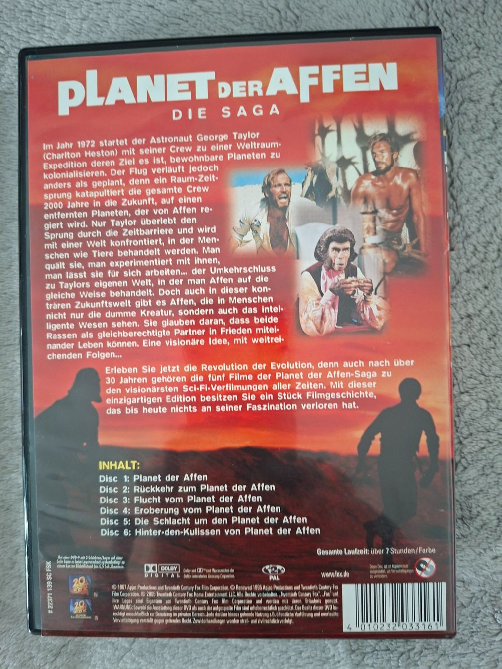 Alle DVDs: PLANET der AFFEN - 5 ORIGINAL KLASSIKER – Gebraucht aus Aesch BL von Burschi59 1