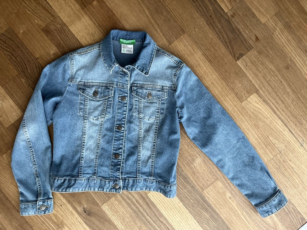 Benetton Giacche & Cappotti: Jeansjacke Benetton 146 / 150 – Usato da Luzern venduto da Aldabema