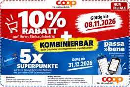 COOP: 10% Rabatt + 5x Superpunkte | SOFORTVERSAND