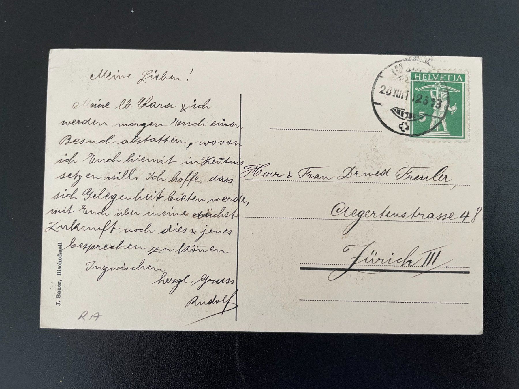 Cartoline postali: AK TG Bischofszell – Usato da Thal venduto da Danny82 1