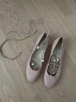 AGL Ballerinas Rosa Gr. 40 mit Perlen, Top Zustand!