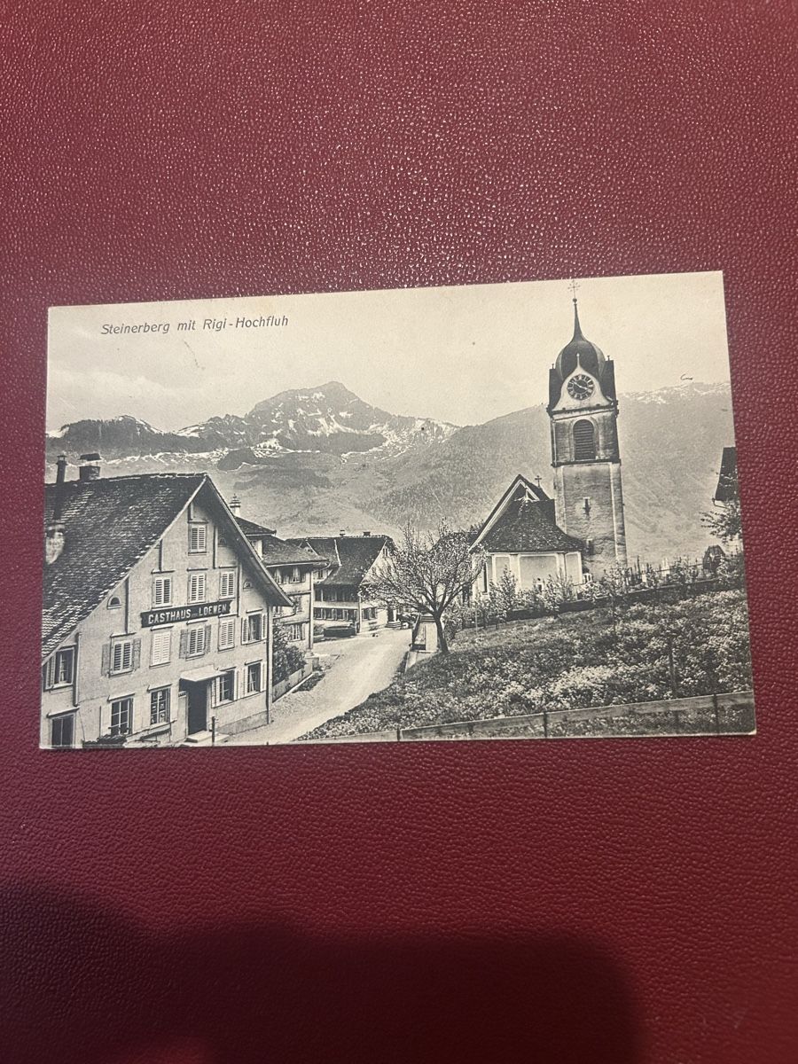 Cartes postales: Steinerberg mit Rigi-Hochfluh 1908 – D'occasion à Breganzona par Milesbo