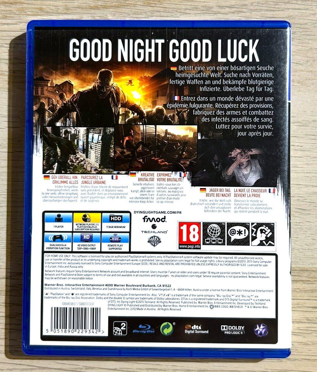 Sony Jeux: Dying Light PS4 – D'occasion à St. Gallen par Alpine.Arcade 1