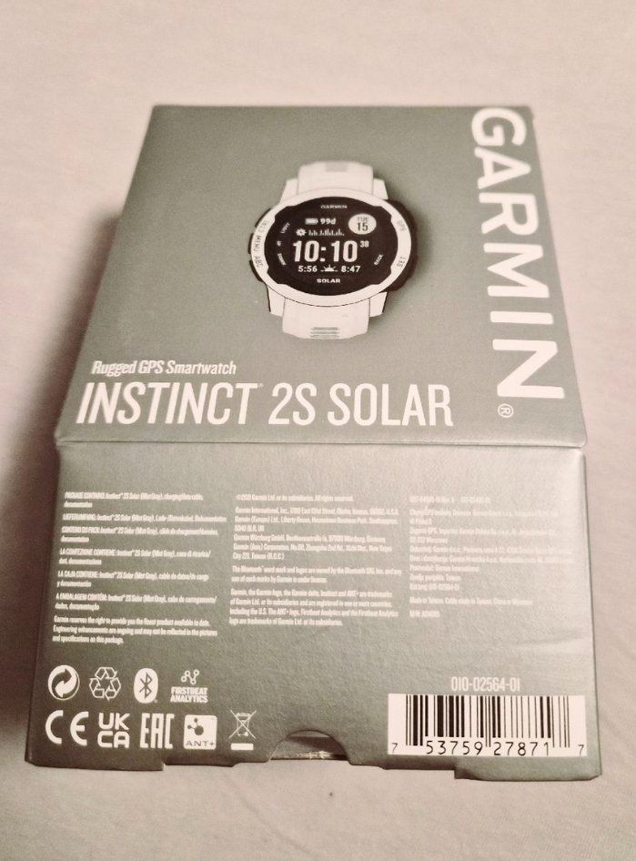 Garmin Smartwatch: Garmin Instinct 2S Solar Weiss – Usato da Winterthur venduto da Chring2 1