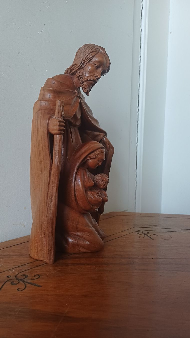 Statuette: Schöne geschnitzte Heiligenfigur  – Usato da Flawil venduto da Naphtali 9