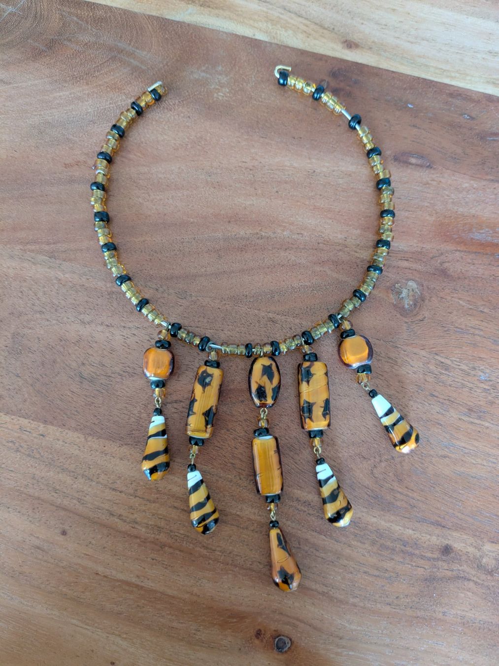 Catenine: Collier vintage verre soufflé style Murano – Usato da Neuchâtel venduto da Mira99
