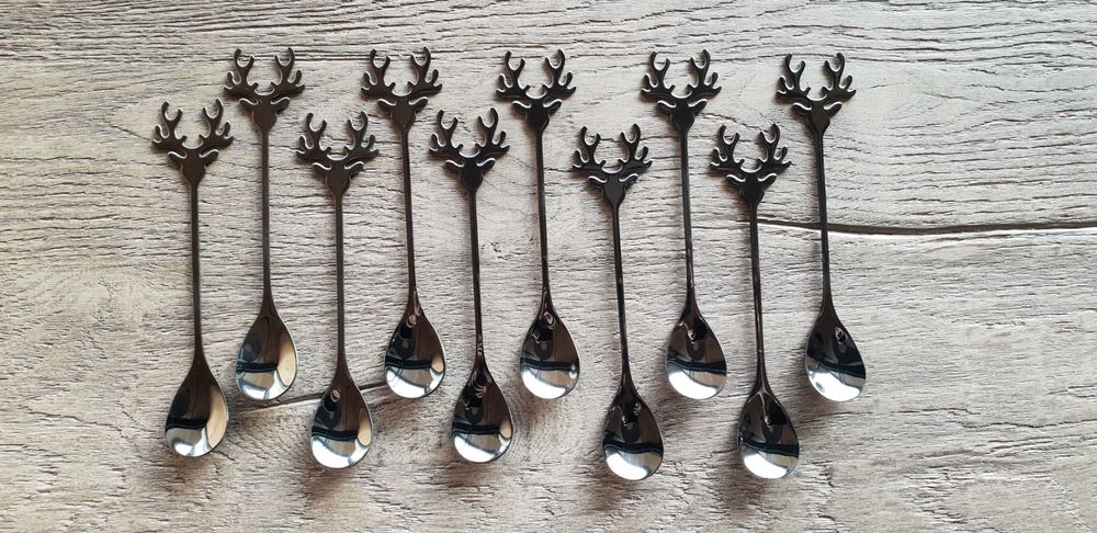 8 Stück Edelstahl Löffel Mit Katzenpfoten - Süße Kaffeelöffel & Dessertlöffel