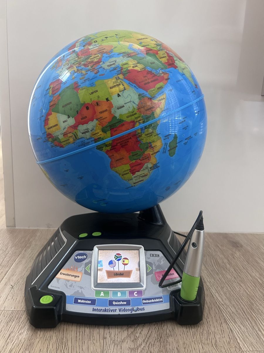 Vtech Giocattoli: Vtech Interaktiver Globus Video-Globus mit Stift – Usato da Henau venduto da Lucy1979